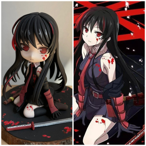 超轻粘土手办定制q版 斩赤红之瞳 赤瞳 摆件模型