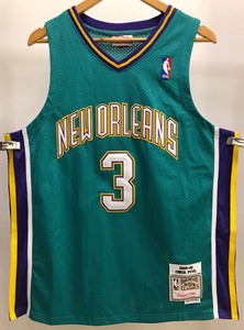 黄蜂3号克里斯保罗复古网眼刺绣球衣#篮球服