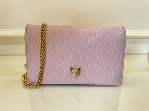 gucci粉色猫头woc包,购于成都太古里,防尘袋小票均齐全