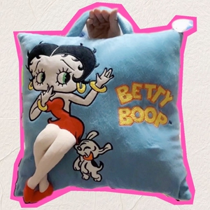 【包邮】昭和风betty贝蒂复古毛绒公仔玩偶玩具立体抱枕靠垫