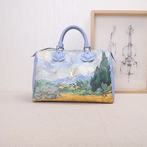 lv 路易威登限量款彩绘vangogh梵高油画大师speed
