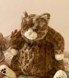 现货日本cuddly瞪眼猫 手工玩偶 索姆 吊牌在 有购买记