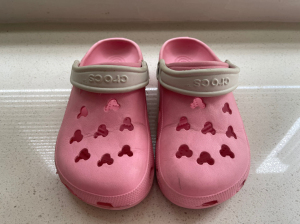 拖鞋|crocs 洞洞鞋 拖鞋 米老鼠米奇头像 粉色凉鞋 拖