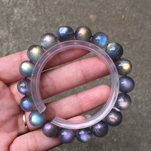 760人付款淘宝助学石晶紫拉长石粉绿幽灵粉桃花石榴红绿捡漏手串手串