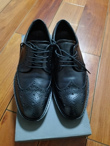 正品ecco爱步小牛皮布鲁克雕花德比男士皮鞋