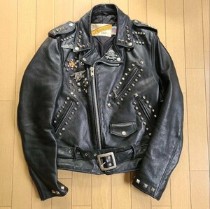 schott肖特皮衣618 斜拉柳丁朋克punk古着vint