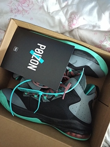 anta安踏  神盾1代篮球鞋   黑绿