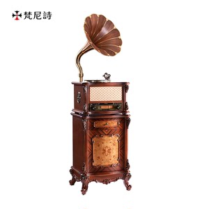 【梵尼诗】f1877- 65s大喇叭仿古留声机lp黑胶唱片机