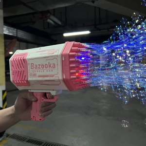 火箭筒泡泡机32孔69孔婚礼泡泡机全自动喷泡泡机手持防漏水玩