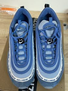 nike air max97 笑脸 雾霾蓝 45码 鞋子已清