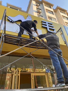 门头制作,灯箱,发光字,设计,效果图,安装