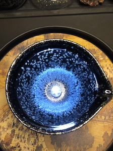 张永华 建盏 乔盏  黑底银斑 教父级别