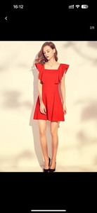 出粉红大布娃娃女装红色连衣裙S码 几乎全新仅试穿，夏季可穿