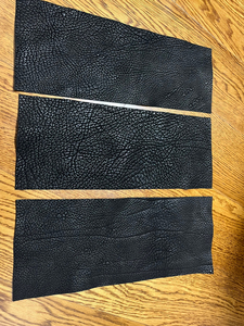 台球杆握把皮料,台球杆更换皮把,北美黑色野牛皮全粒面头层野牛