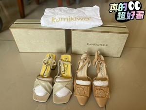 Kumikiwa卡米专柜正品春秋女鞋小羊皮&牛皮凉鞋低价出