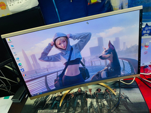 32寸1k屏易美逊p323二手原装冠捷显示器秒aoc三星