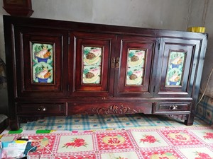 瓷砖炕琴柜,东北老炕柜,炕柜,瓷砖柜,收藏中的精品,面板无裂