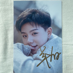 cv羊仔亲笔签名照 羊仔签名羊仔周边