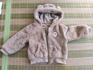 milor米乐熊羔羊毛儿童婴儿外套棉服外出服加绒加厚