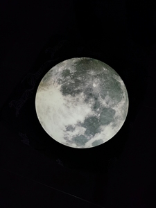 MORROR月亮镜月球装饰镜化妆镜，直径49cm，闲置出，镜