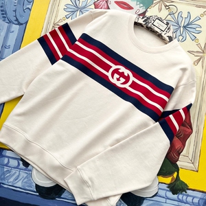 gucci红白蓝条纹卫衣