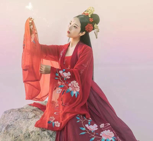 花朝记上林花锦齐腰汉服