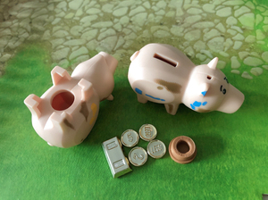 乐高lego火腿猪集合 玩具总动员7596储蓄罐 污渍版ha