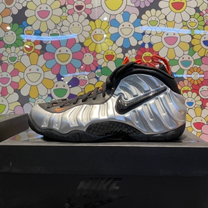 nike/耐克 喷泡 foamposite 万圣节 银黑配色
