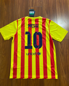 13/14 1314巴萨巴塞罗那客场大童球迷版球衣 梅西正版