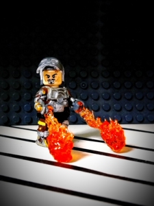 乐高lego人仔钢铁侠mk1,手工补土制作,第一次制作瑕疵不
