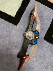 正版万代罗布奥特曼变身器头标dx中文正版罗索布鲁头镖武器玩具