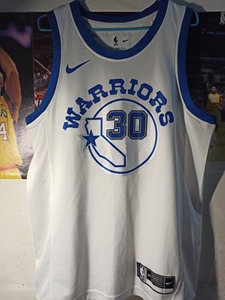 美版勇士队库里30号球衣城市版篮球服白袜子配色