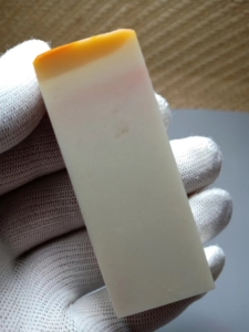 老挝瓷白芙蓉体冻石素章25/26/68mm