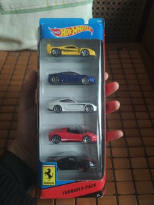 风火轮hot  wheels 法拉利五连包，绝版老货，法拉利