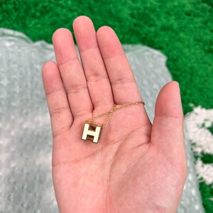hermes 爱马仕 老款方块pop-h项链
