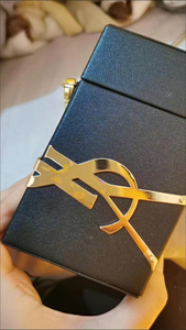 拍】ysl圣罗兰女包黑金日落包sunset牛皮革翻盖包手提包包0人付款