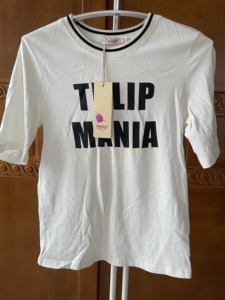 轩日品牌女装白色短袖t恤字母款夏季纯棉1折包邮