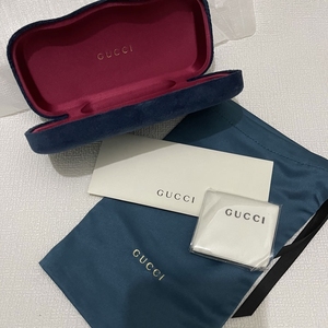 gucci眼镜盒蓝色古驰镜盒眼镜袋眼镜框盒墨镜太阳镜盒子硬盒