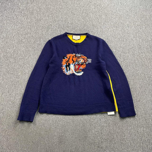 gucci 古驰 拼色虎头毛衣