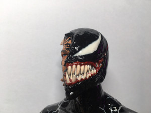 【半脸头】 毒液 汤姆哈迪 venom 1/6 头雕 毒液