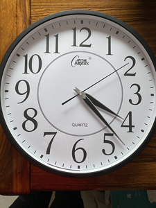 康巴丝15英寸石英钟,京东买的,169元.几乎没用,是培训机