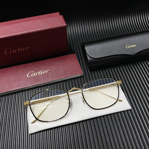 cartier卡地亚方框眼镜 椭圆型平光镜架