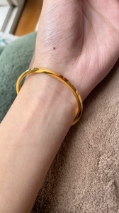 曼卡龙手镯黄金