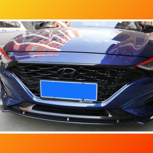 现代菲斯塔中网改装黑色原厂前龙鳞中网前脸保险杠装饰条进气格栅