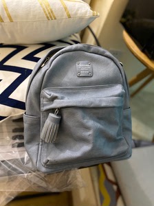 000人付款淘宝韩国monopoly双肩包气质石头蓝小号mcm和coach提拉米