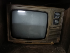 000人付款淘宝七八十年代84年产熊猫牌木壳黑白电视机(二号机),机中的