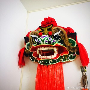 汕尾海陆丰虎狮麒麟 虎狮头工艺品装饰物摆件 接任何尺寸狮头定