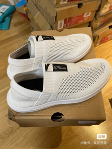 安踏正品懒人鞋女鞋夏季网面透气舒适一脚蹬户外鞋灰色耐脏居家休