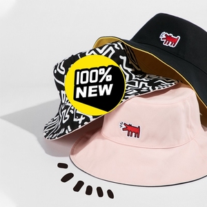 nome帽子 图案刺绣帽子休闲百搭盆帽鳄鱼面具kh联名款渔夫