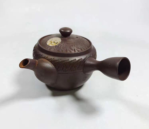 老物件日本回流万古烧横手小急须茶壶煎药罐煮壶